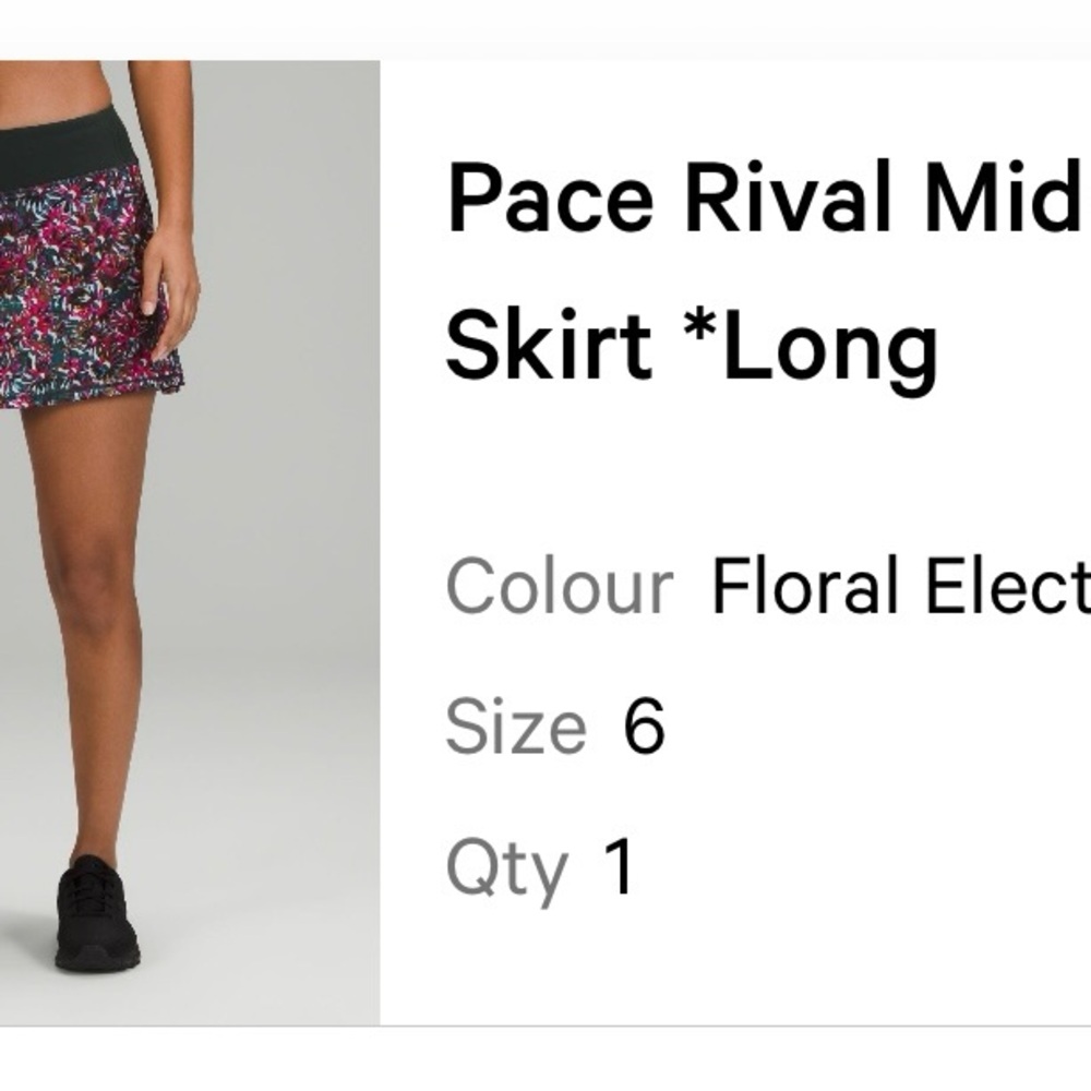 Lululemon Pace Rival skirt size 6 - Picture 8 of 8
